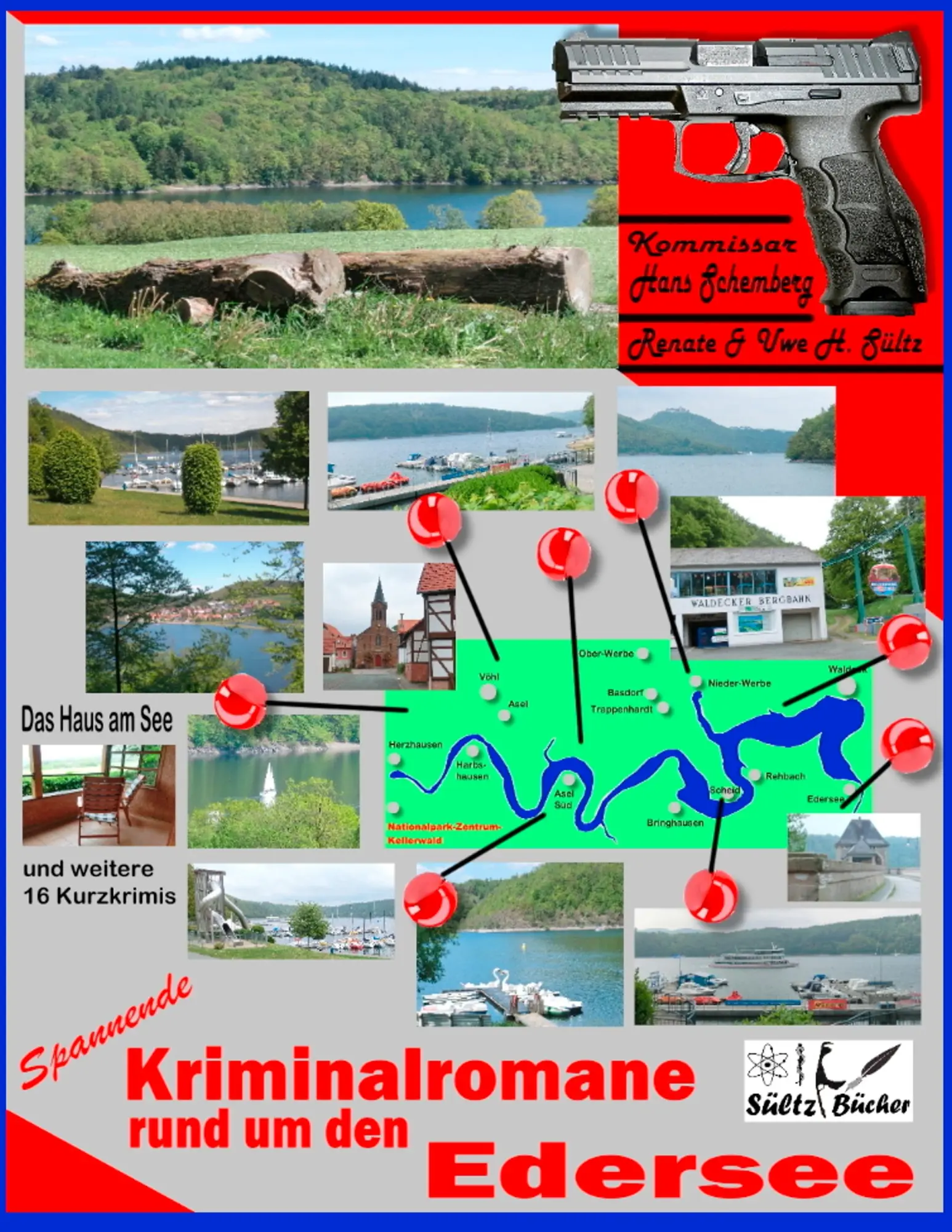 Cover: 9783749495870 | Spannende Kriminalromane rund um den Edersee | Uwe H. Sültz (u. a.)