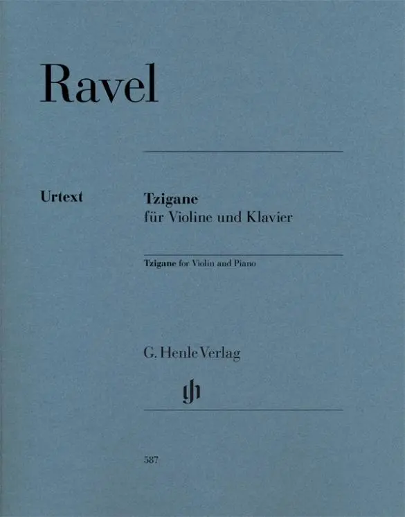 Cover: 9790201805870 | Ravel, Maurice - Tzigane for Violin and Piano | Jean-Francois Monnard