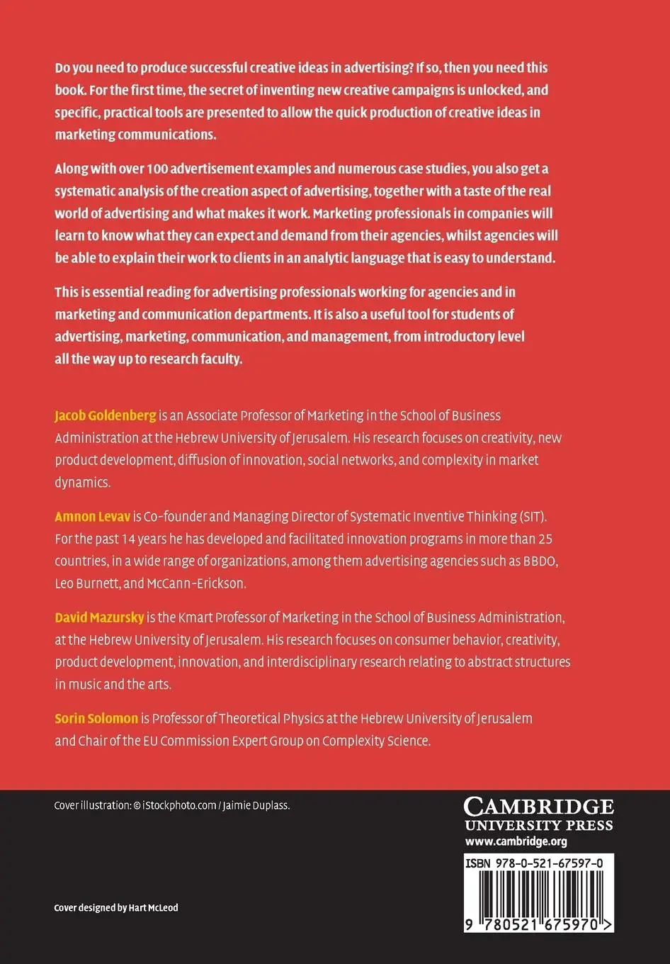 Rückseite: 9780521675970 | Cracking the Ad Code | Jacob Goldenberg (u. a.) | Taschenbuch | 2009