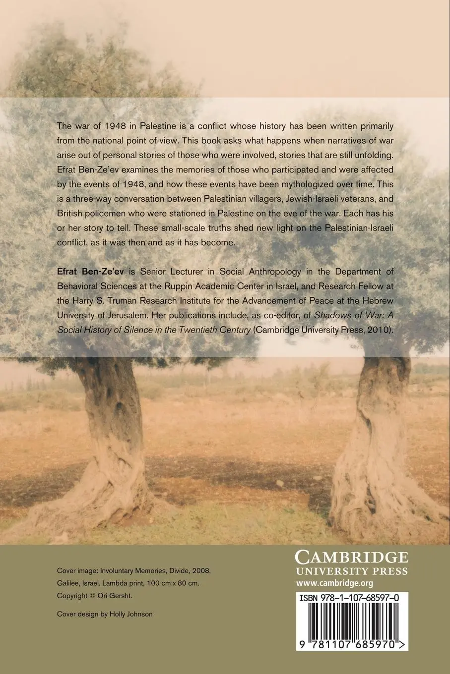 Rückseite: 9781107685970 | Remembering Palestine in 1948 | Beyond National Narratives | Ben-Ze'ev