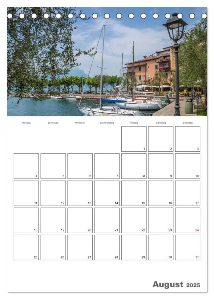 Bild: 9783457025970 | GARDASEE Terminplaner (Tischkalender 2025 DIN A5 hoch), CALVENDO...