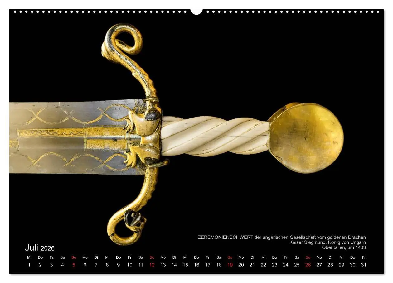 Bild: 9783457955970 | Historische Rüstungen und Waffen (hochwertiger Premium Wandkalender...