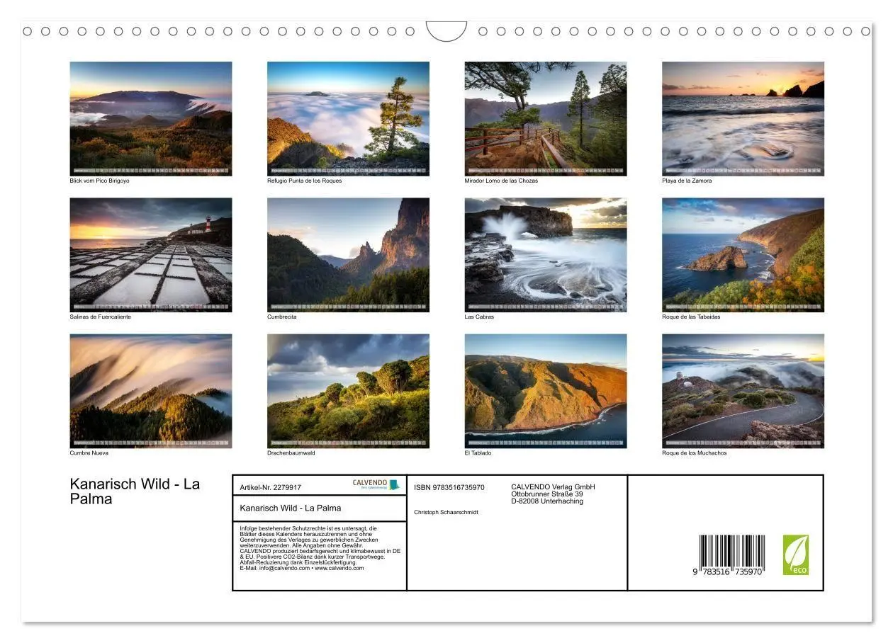 Bild: 9783516735970 | Kanarisch Wild - La Palma (Wandkalender 2026 DIN A3 quer), CALVENDO...