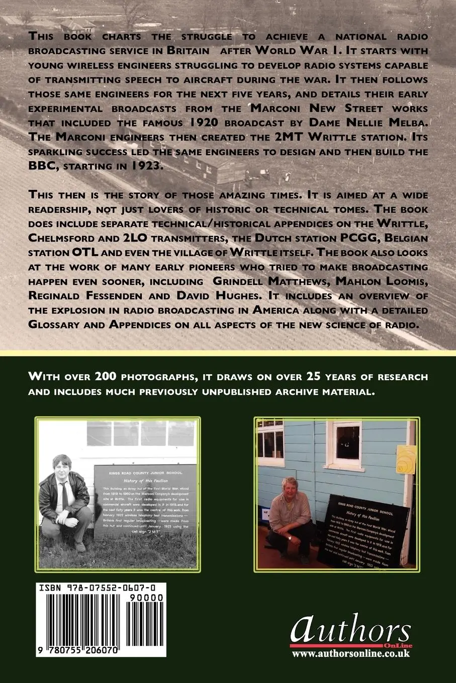 Rückseite: 9780755206070 | 2mt Writtle - The Birth of British Broadcasting | Tim Wander | Buch