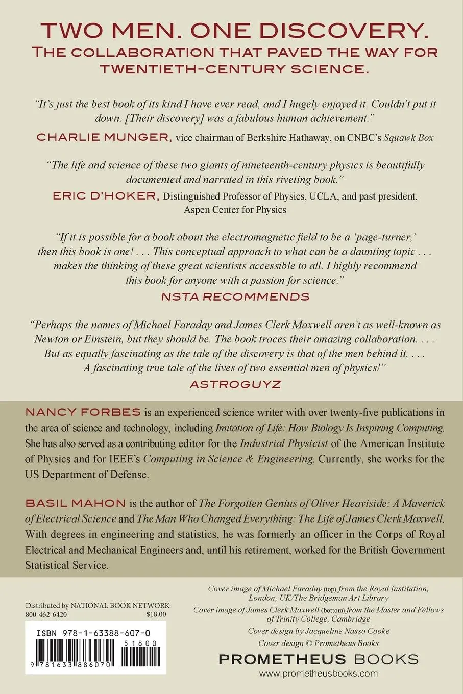 Rückseite: 9781633886070 | Faraday, Maxwell, and the Electromagnetic Field | Nancy Forbes (u. a.)