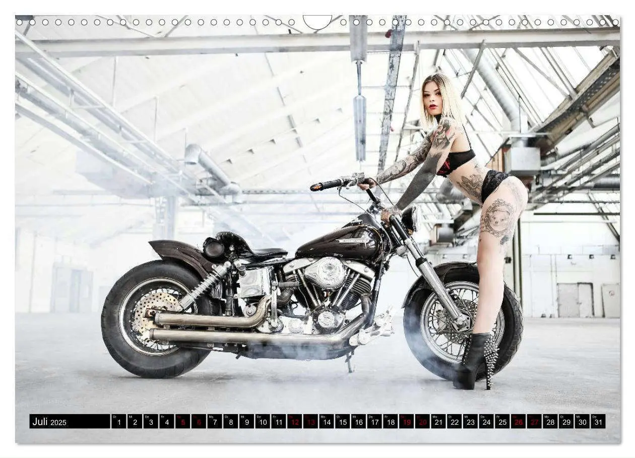 Bild: 9783435206070 | Motorräder &amp; Sexy Girls (Wandkalender 2025 DIN A3 quer), CALVENDO...