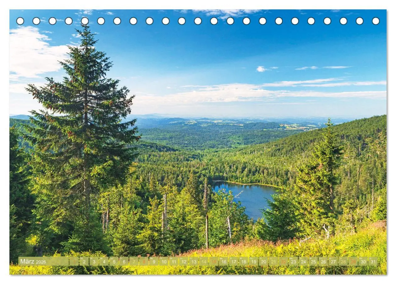 Bild: 9783457466070 | Arber, Rachel und Lusen: Der Hintere Bayerische Wald (Tischkalender...