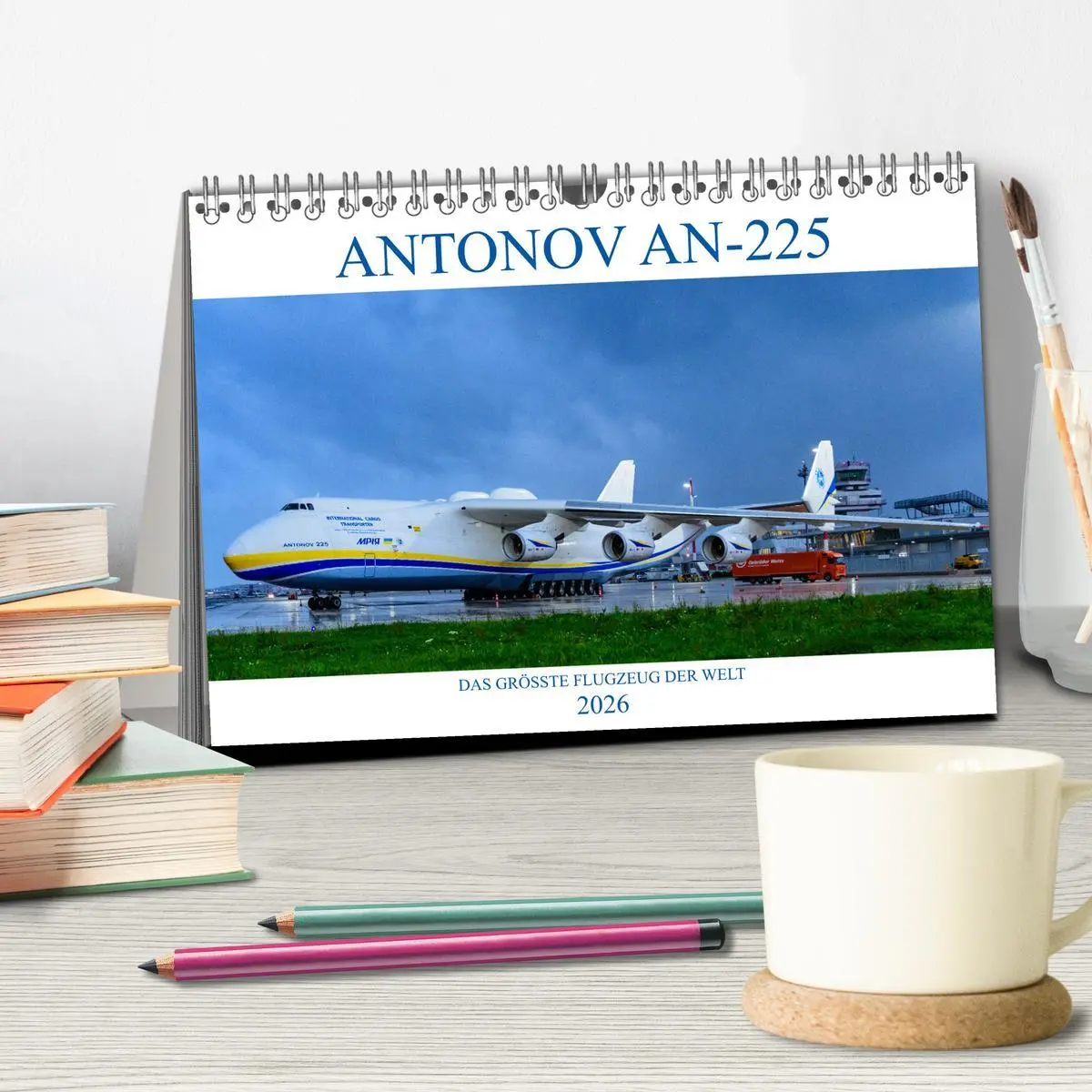 Bild: 9783457606070 | ANTONOV AN-225 "MRIJA" (Tischkalender 2026 DIN A5 quer), CALVENDO...