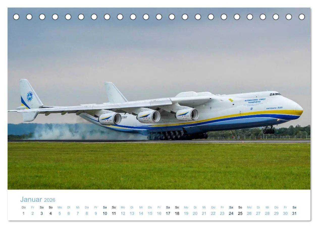 Bild: 9783457606070 | ANTONOV AN-225 "MRIJA" (Tischkalender 2026 DIN A5 quer), CALVENDO...