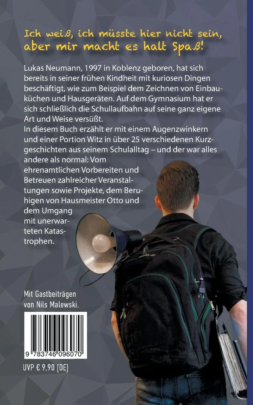 Rückseite: 9783746096070 | Und nebenbei noch Abitur | Lukas Neumann | Taschenbuch | 244 S. | 2020