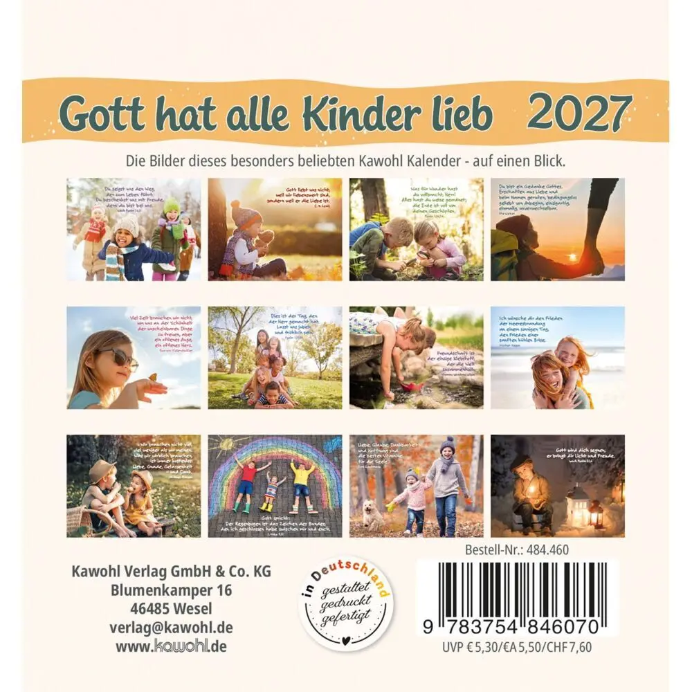 Bild: 9783754846070 | Gott hat alle Kinder lieb 2027 | Kalender | Spiralbindung | 14 S.