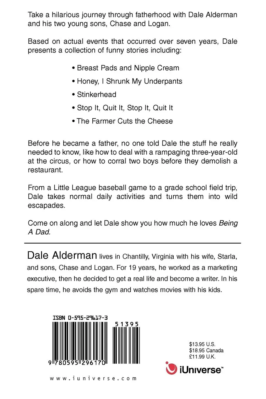 Rückseite: 9780595296170 | Being a Dad | The Stuff No One Told Me | Dale Alderman | Taschenbuch