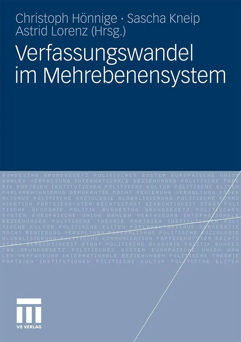 Cover: 9783531156170 | Verfassungswandel im Mehrebenensystem | Christoph Hönnige (u. a.)