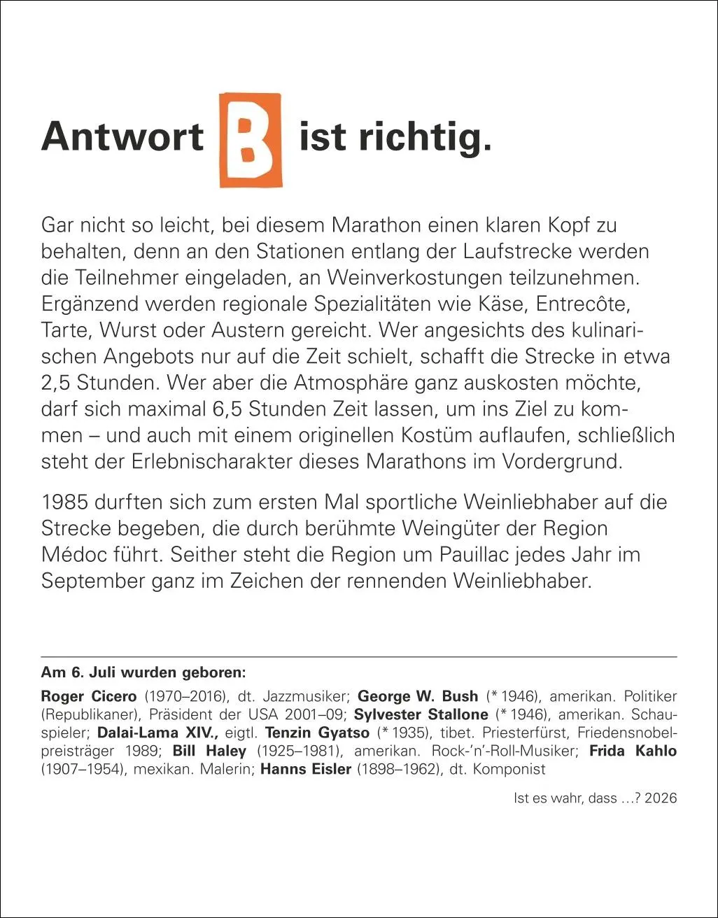 Bild: 9783840036170 | Ist es wahr, dass ...? Tagesabreißkalender 2026 - Alltagswissen auf...