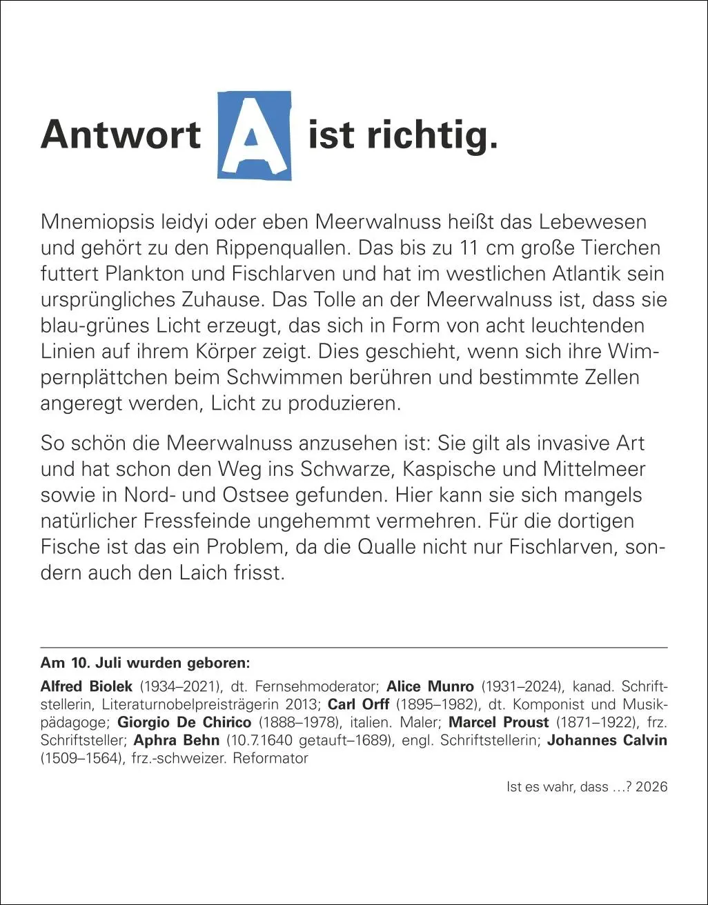 Bild: 9783840036170 | Ist es wahr, dass ...? Tagesabreißkalender 2026 - Alltagswissen auf...