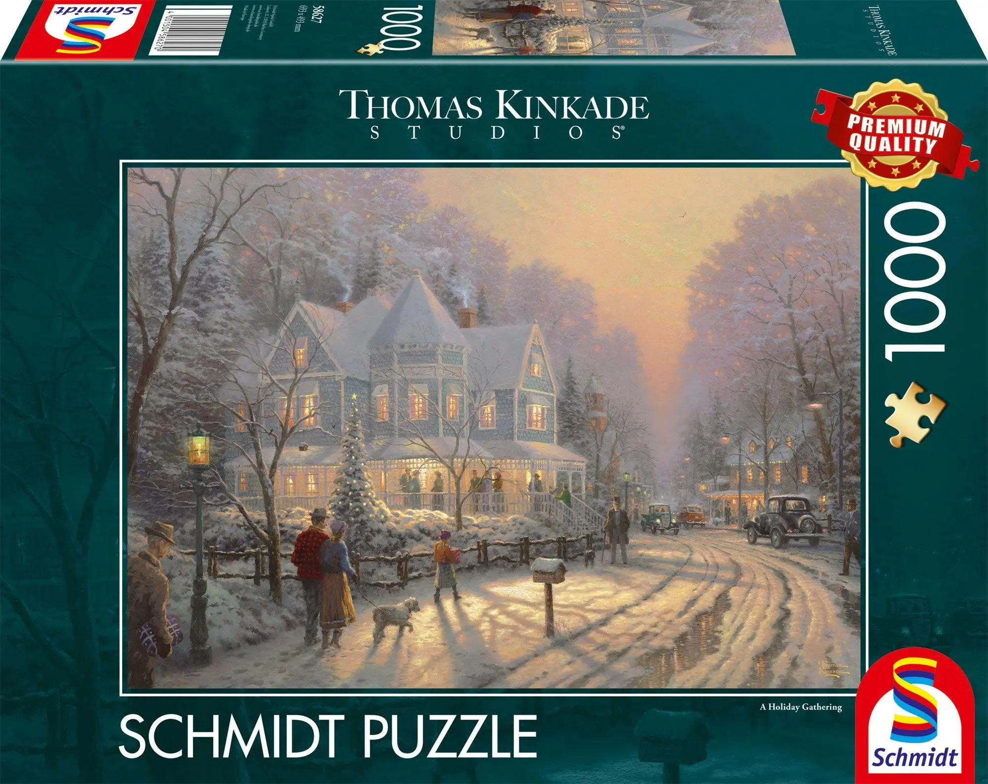 Cover: 4001504586270 | Feierliche Weihnachtstage | Puzzle Thomas Kinkade 1000 Teile | Spiel