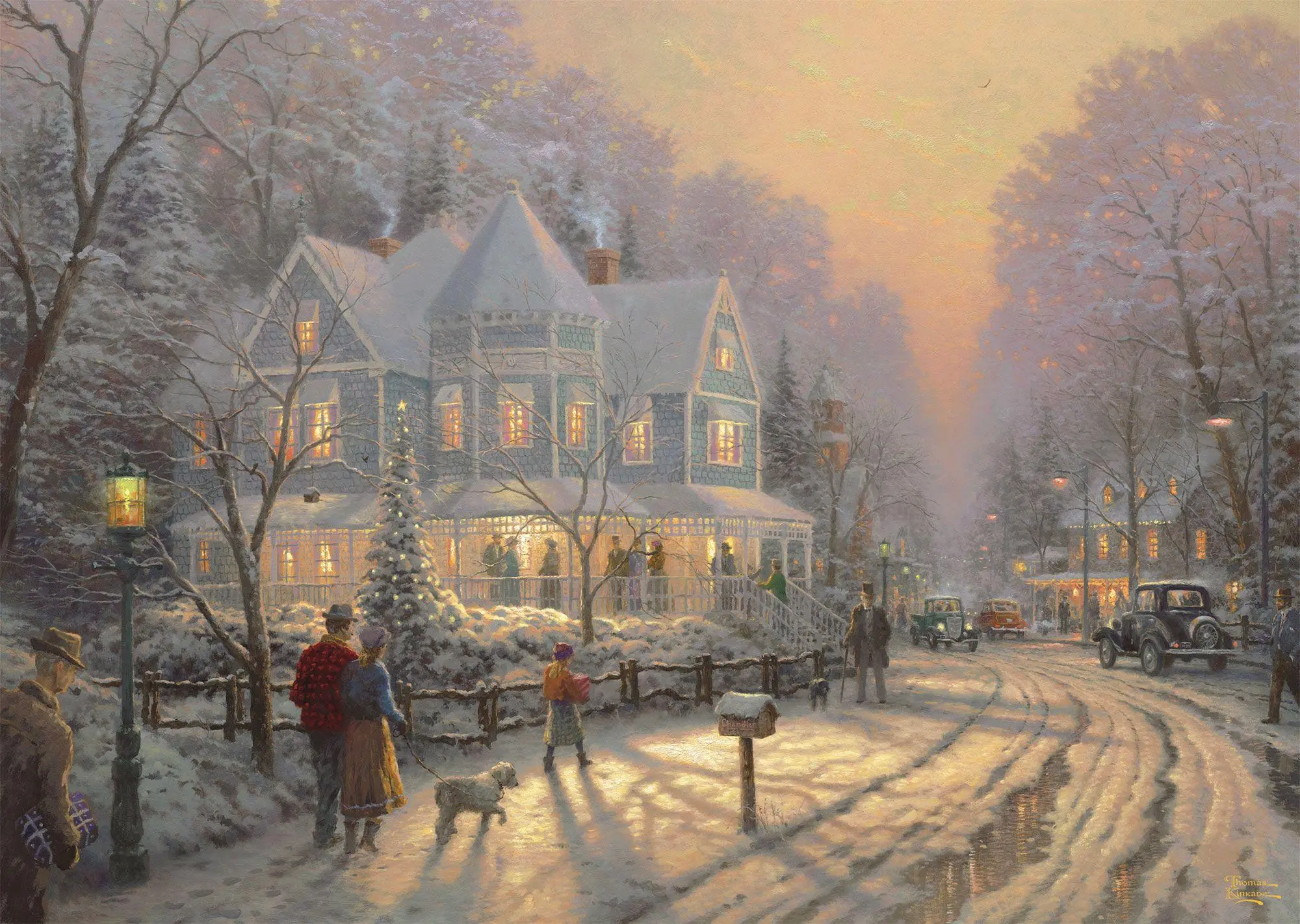 Bild: 4001504586270 | Feierliche Weihnachtstage | Puzzle Thomas Kinkade 1000 Teile | Spiel