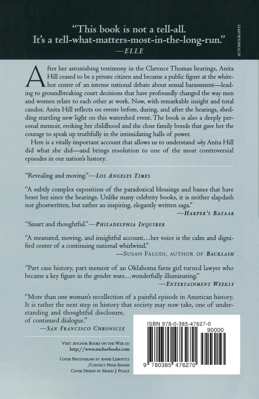 Rückseite: 9780385476270 | Speaking Truth to Power | Anita Hill | Taschenbuch | Englisch | 1998