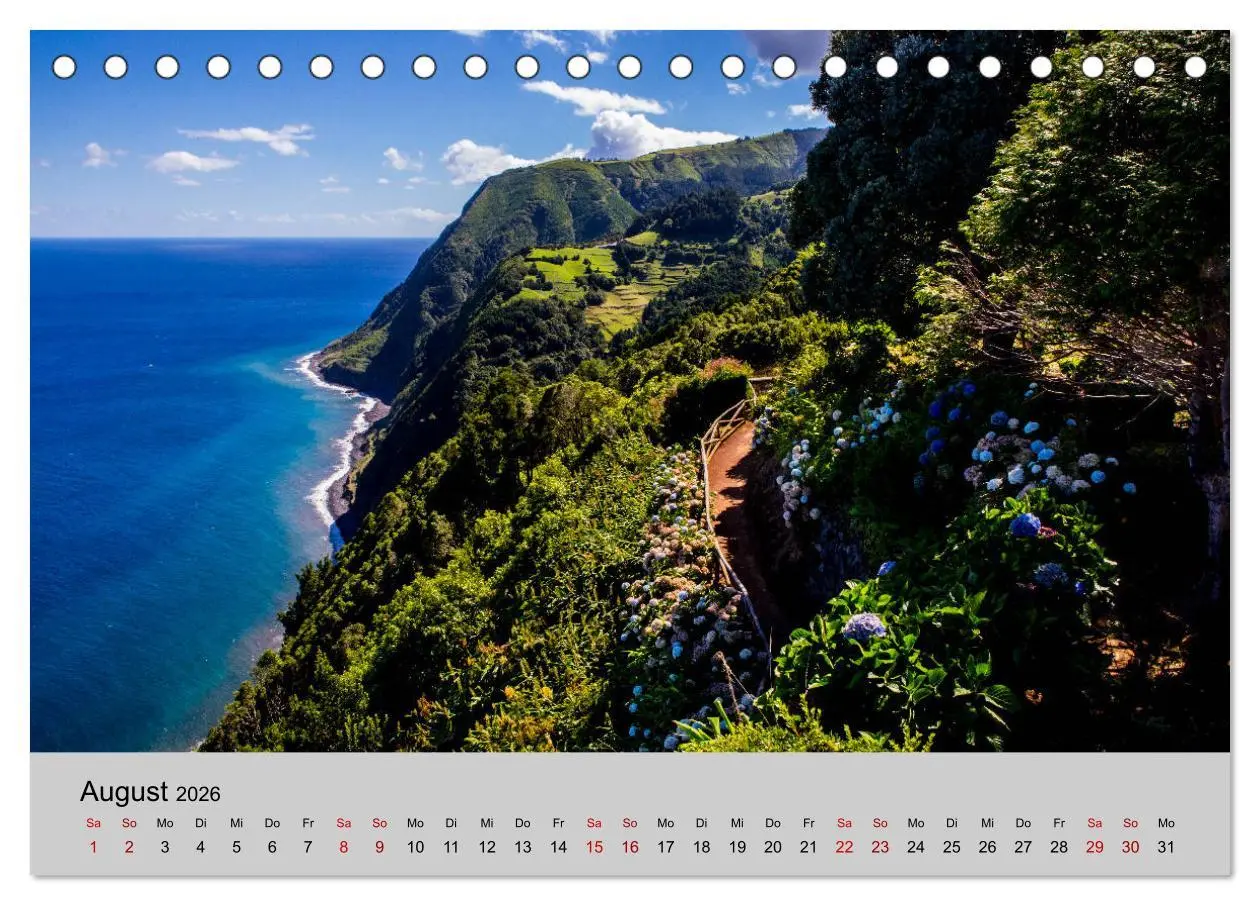 Bild: 9783457756270 | Azoren - São Miguel (Tischkalender 2026 DIN A5 quer), CALVENDO...