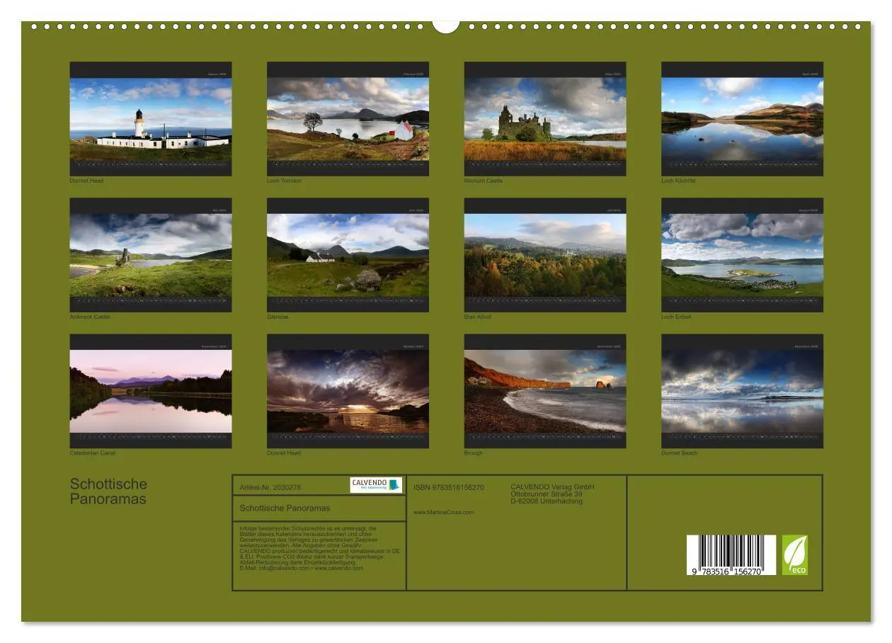 Bild: 9783516156270 | Schottische Panoramas (hochwertiger Premium Wandkalender 2026 DIN...
