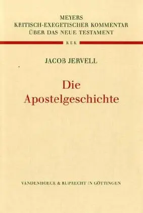 Cover: 9783525516270 | Die Apostelgeschichte | Jacob Jervell | Buch | 635 S. | Deutsch | 1998