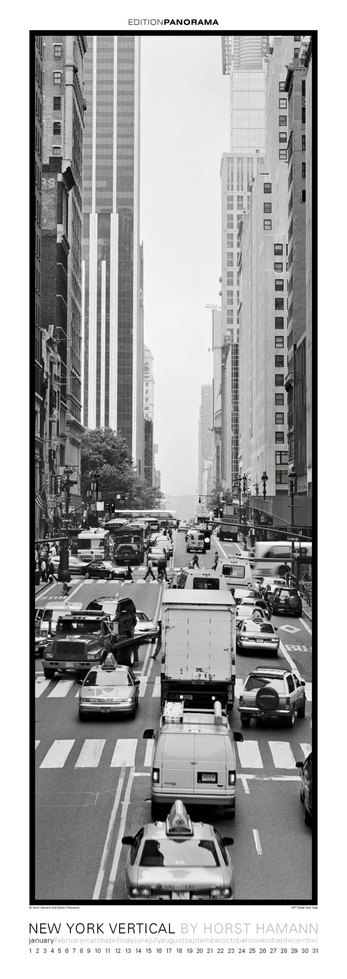 Bild: 9783898236270 | New York Vertical | Immerwährender Vertikal-Kalender, 40 x 110 cm