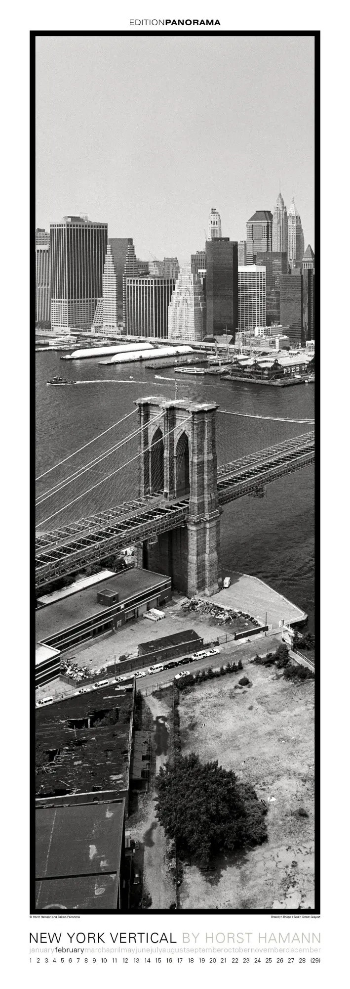Bild: 9783898236270 | New York Vertical | Immerwährender Vertikal-Kalender, 40 x 110 cm