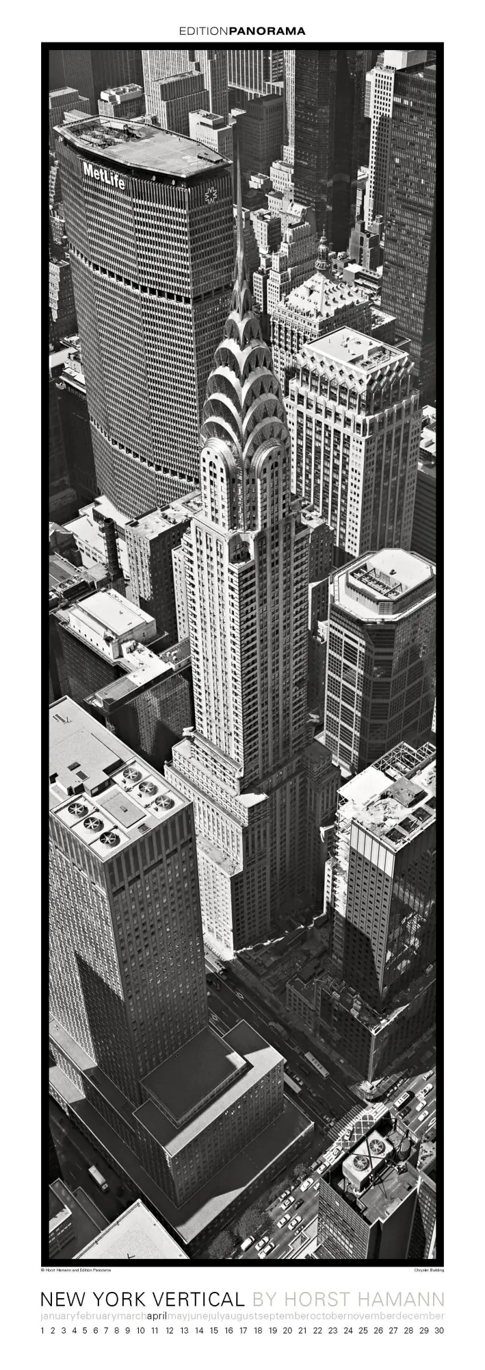 Bild: 9783898236270 | New York Vertical | Immerwährender Vertikal-Kalender, 40 x 110 cm