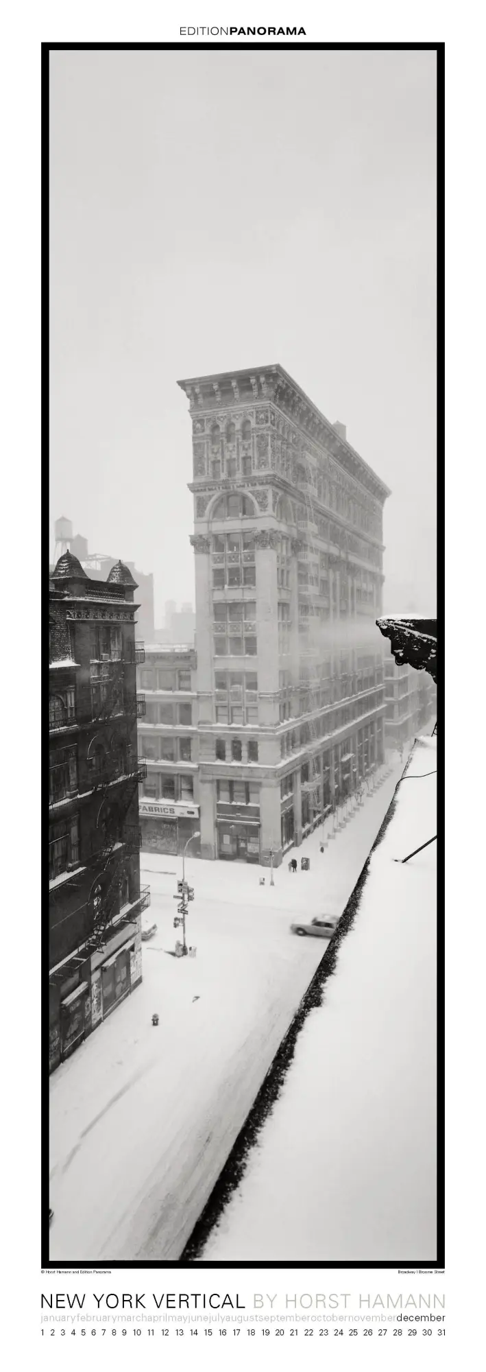 Bild: 9783898236270 | New York Vertical | Immerwährender Vertikal-Kalender, 40 x 110 cm