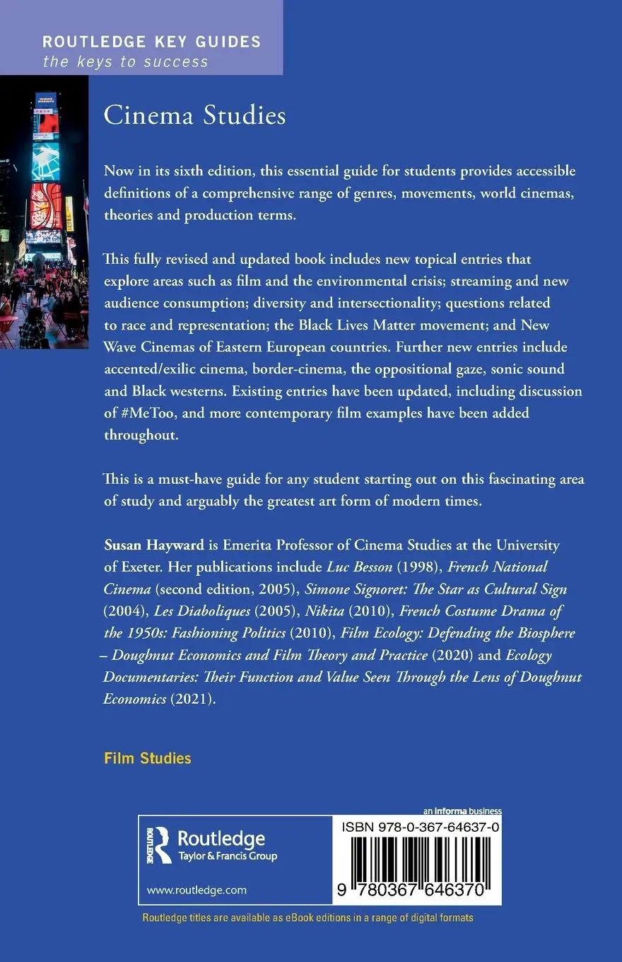 Rückseite: 9780367646370 | Cinema Studies | The Key Concepts | Susan Hayward | Taschenbuch | 2022