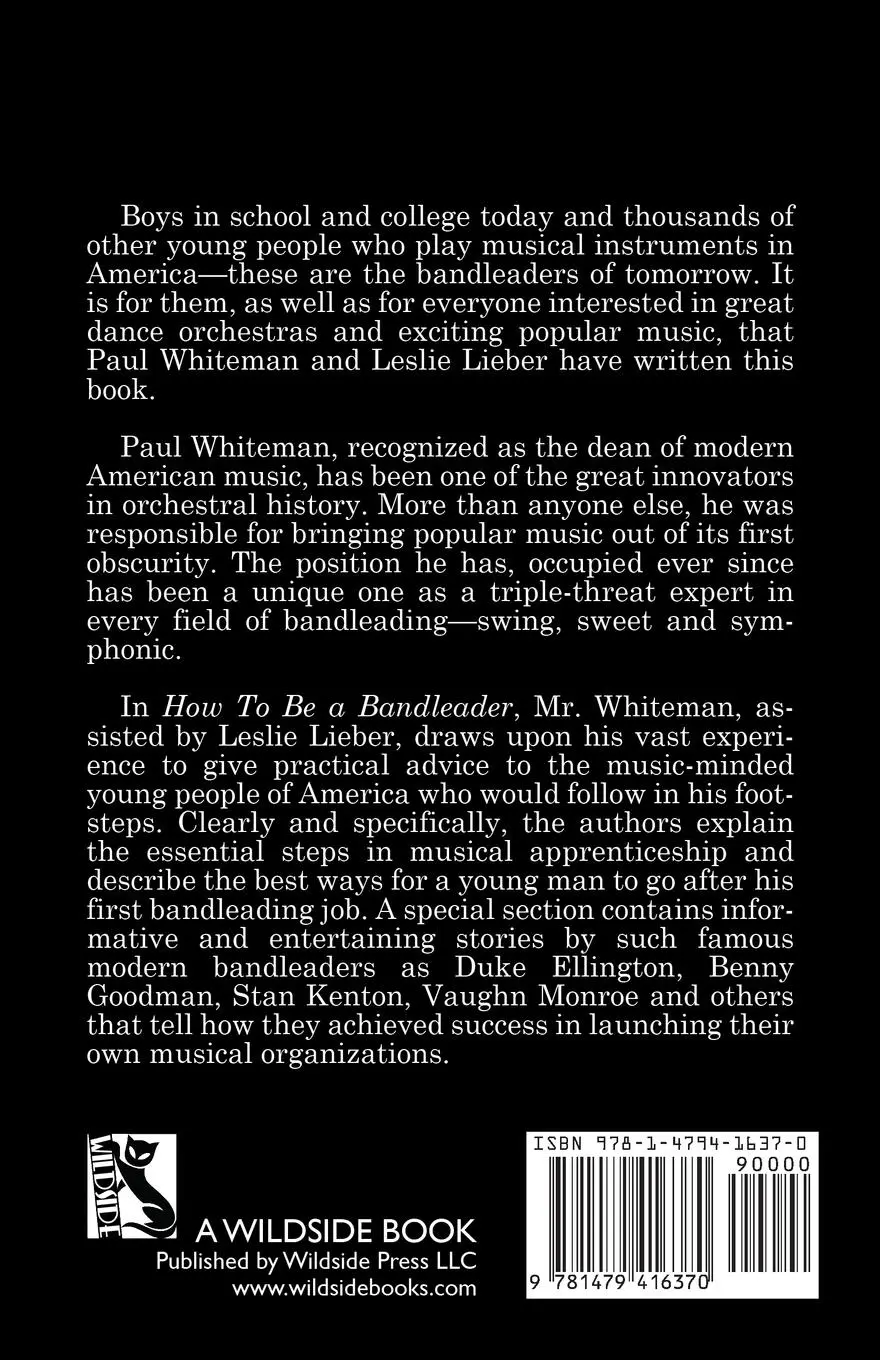 Rückseite: 9781479416370 | How to Be a Band Leader | Paul Whiteman | Taschenbuch | Englisch