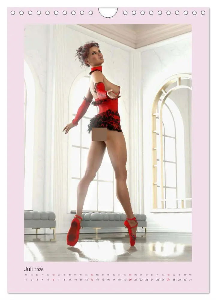Bild: 9783435896370 | Pin Up Tänzerinnen (Wandkalender 2025 DIN A4 hoch), CALVENDO...