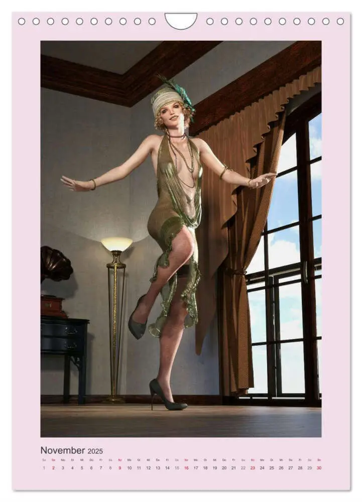 Bild: 9783435896370 | Pin Up Tänzerinnen (Wandkalender 2025 DIN A4 hoch), CALVENDO...