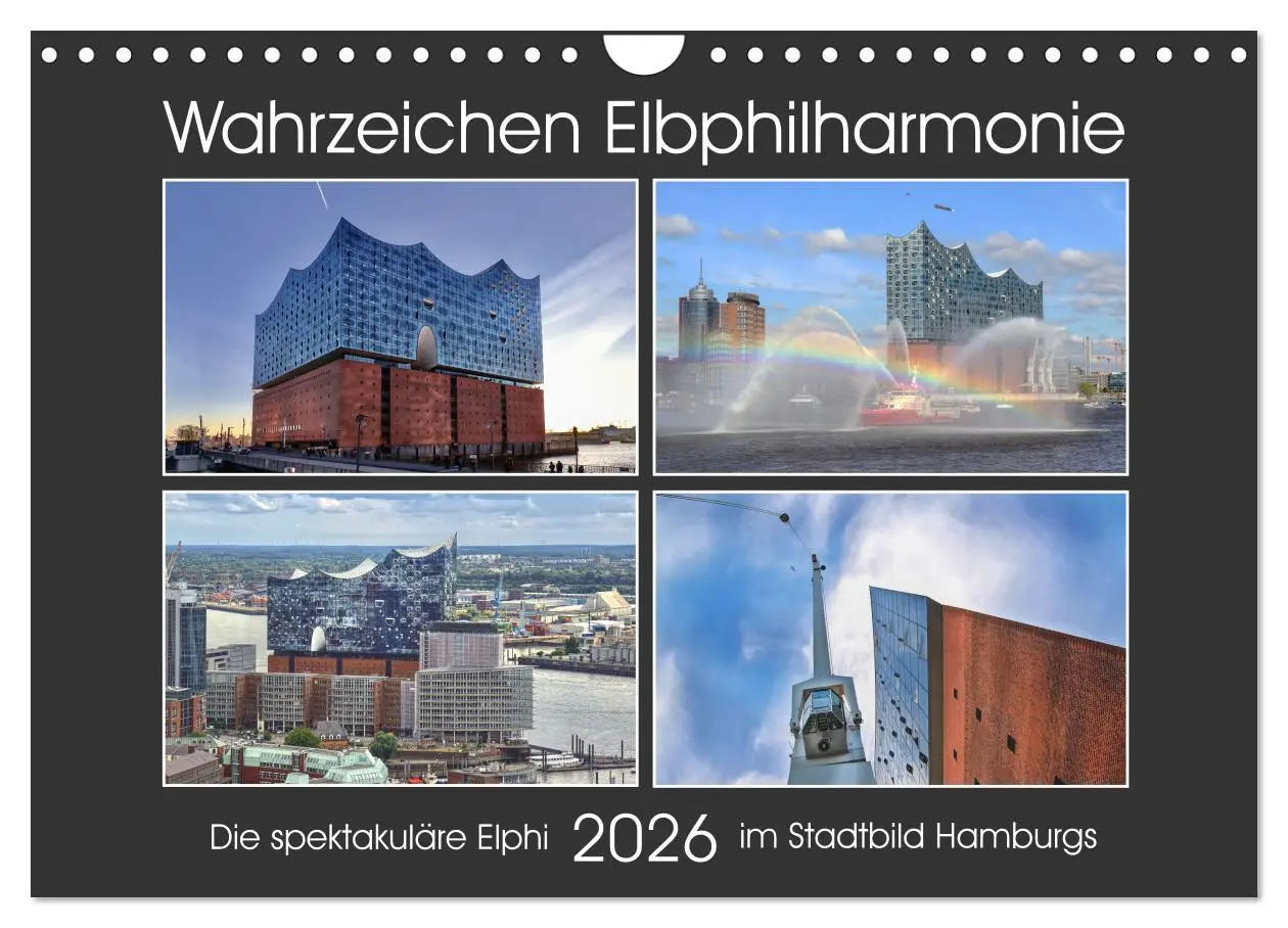 Cover: 9783457366370 | Wahrzeichen Elbphilharmonie (Wandkalender 2026 DIN A4 quer),...