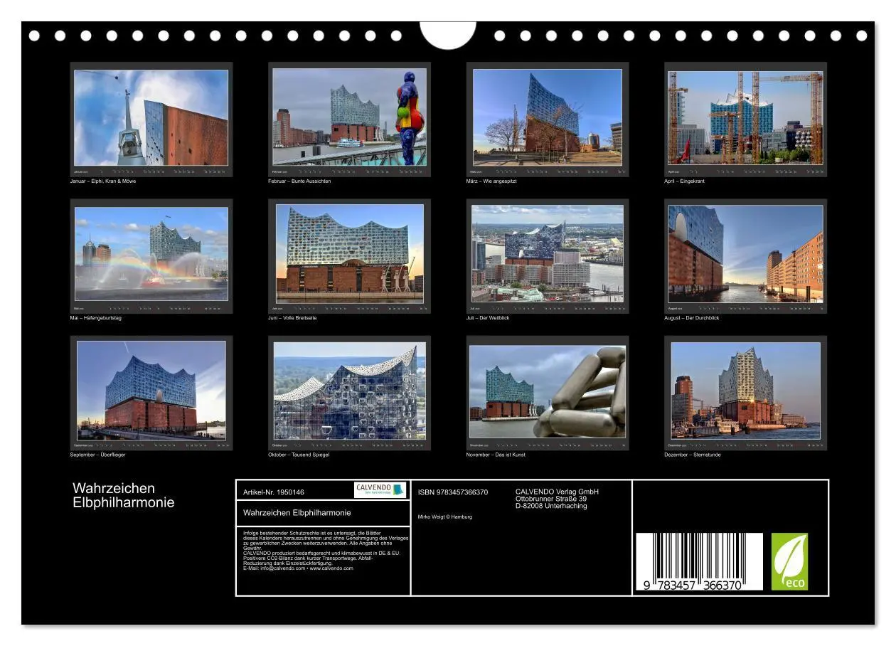 Bild: 9783457366370 | Wahrzeichen Elbphilharmonie (Wandkalender 2026 DIN A4 quer),...