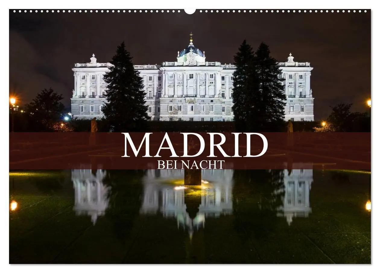 Cover: 9783457986370 | Madrid bei Nacht (Wandkalender 2026 DIN A2 quer), CALVENDO...