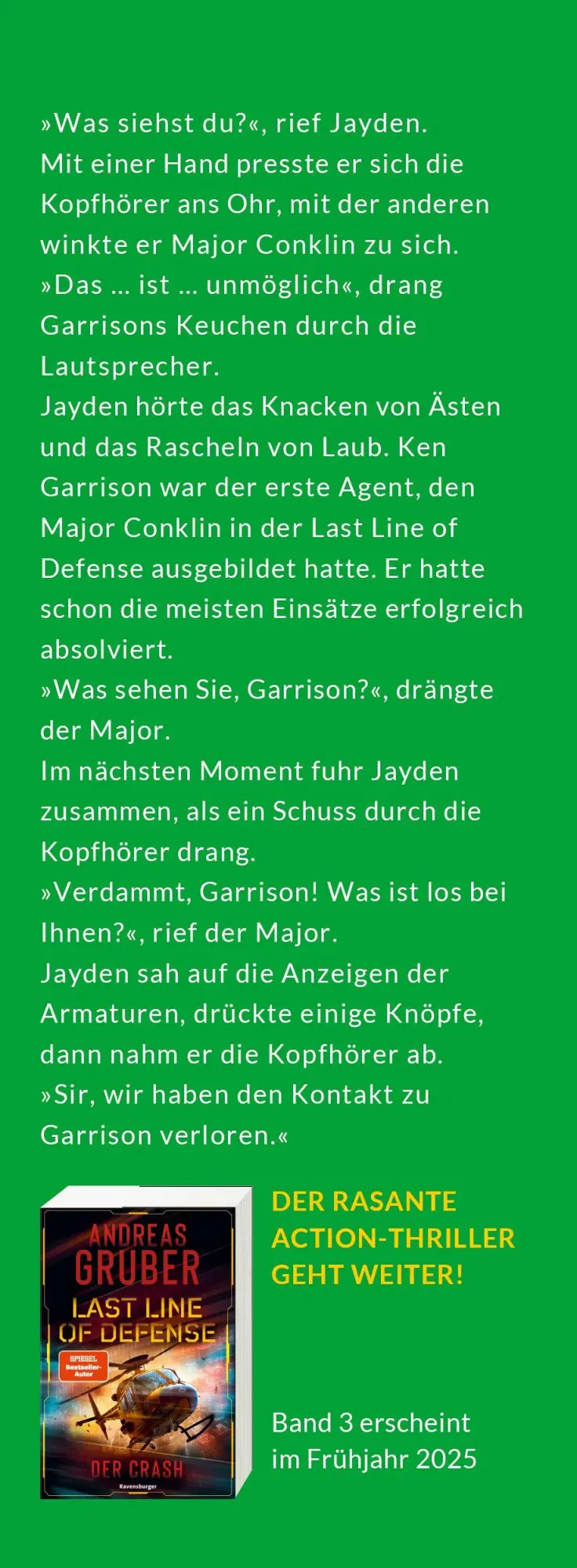 Bild: 9783473586370 | Last Line of Defense, Band 2 - Die Bedrohung | Andreas Gruber | Buch