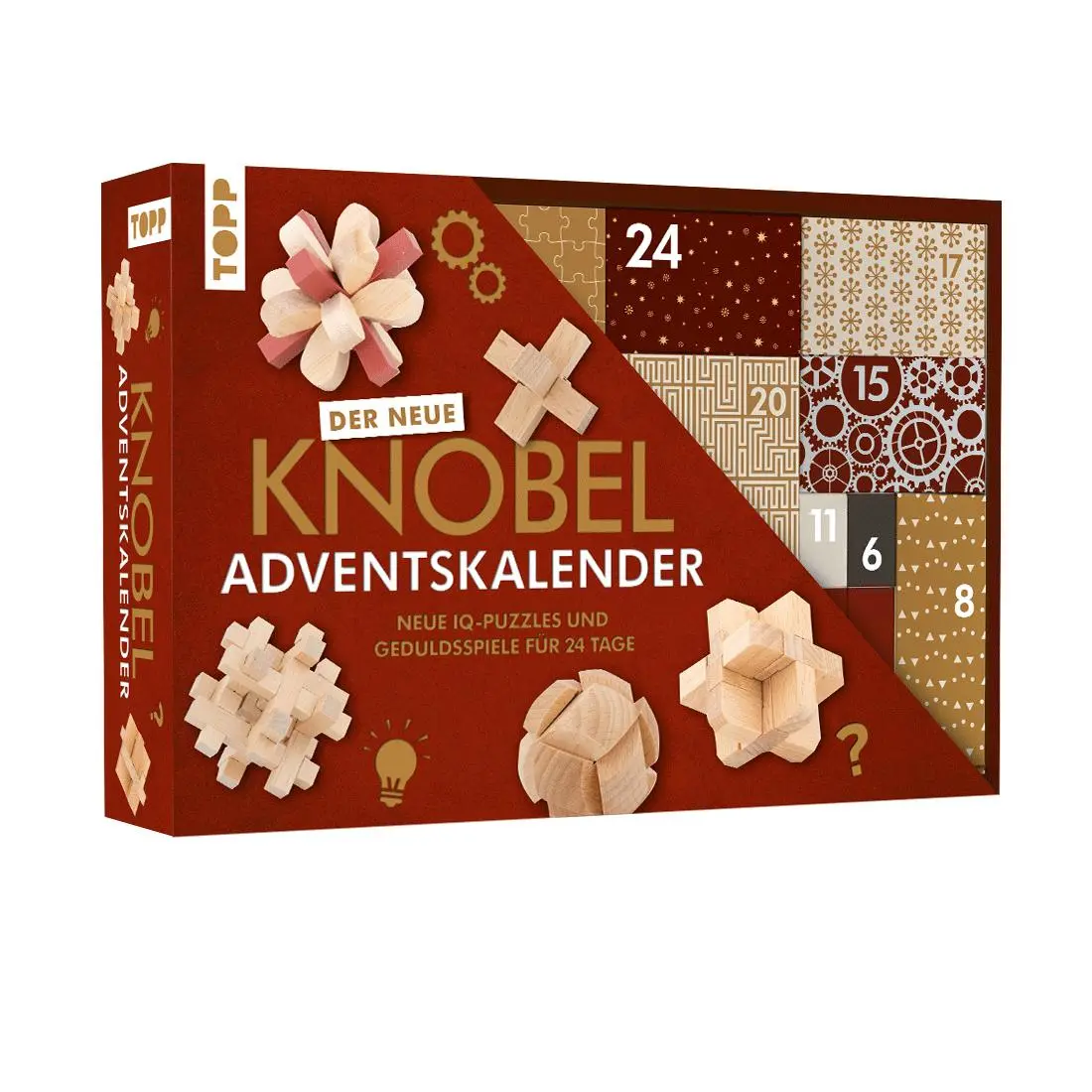 Cover: 4007742186470 | Knobelspiel-Adventskalender - Neue IQ-Puzzles und Geduldsspiele für...