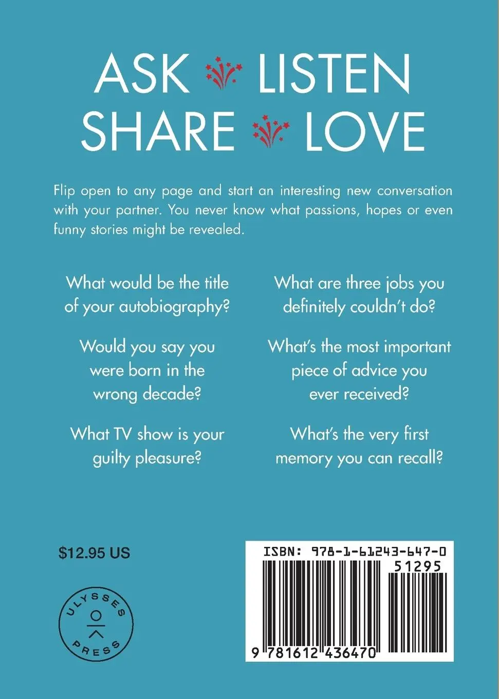 Rückseite: 9781612436470 | 808 Conversation Starters for Couples | Robin Westen | Taschenbuch