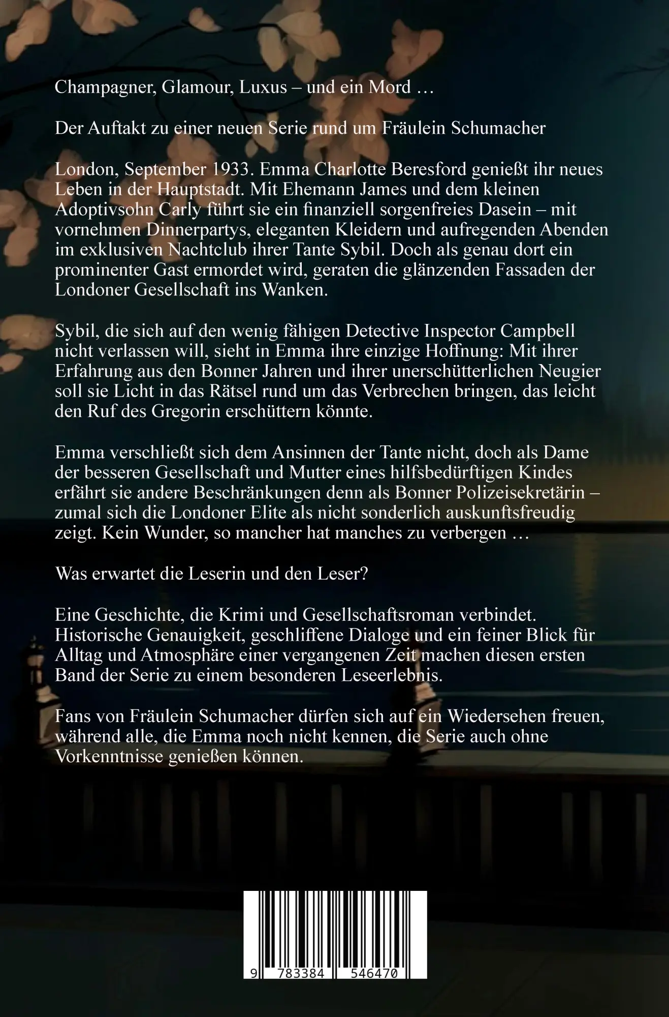 Rückseite: 9783384546470 | Das Tödliche Willkommen | Spätsommer 1933 in London | Andrea Instone