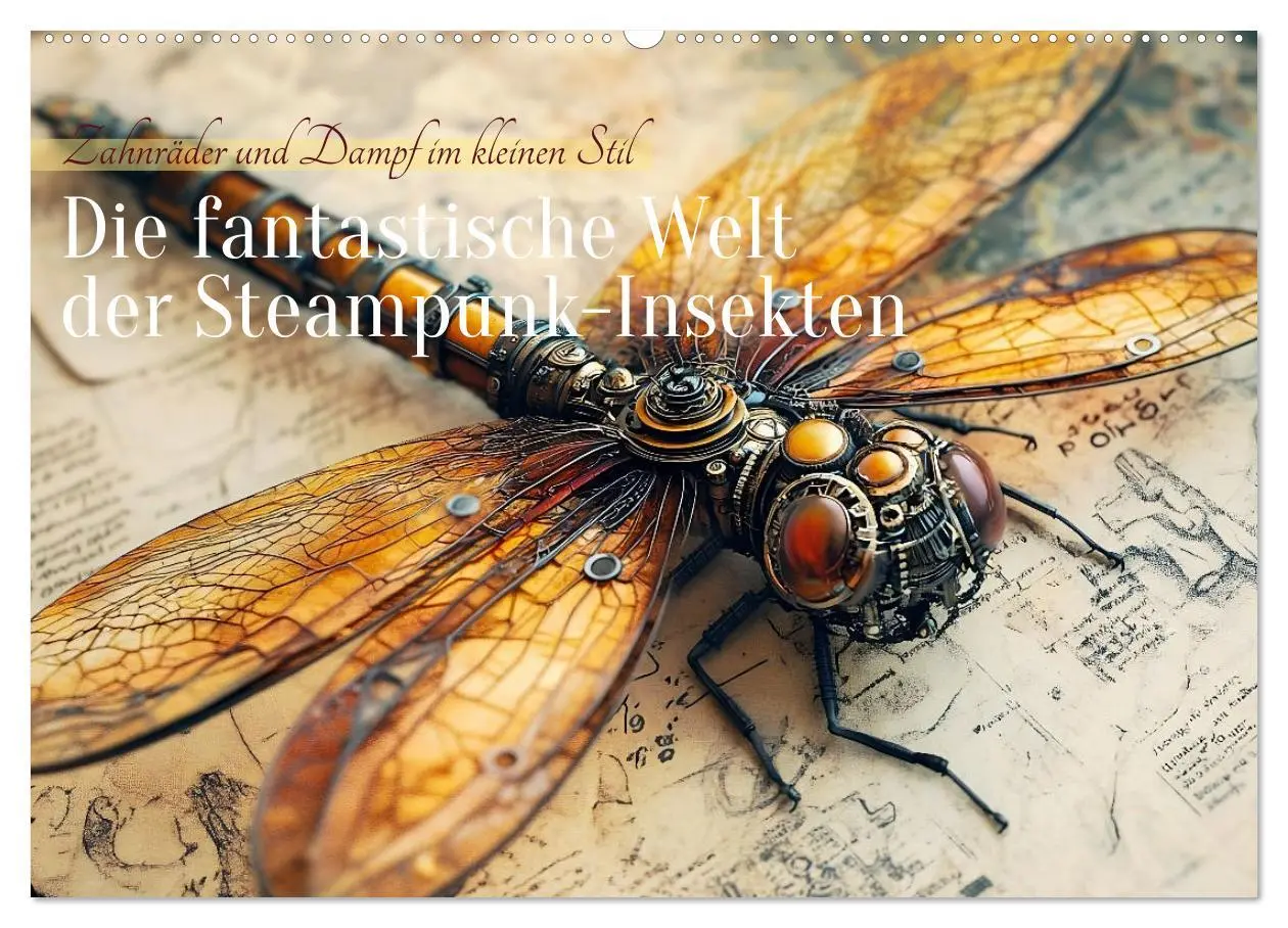 Cover: 9783457356470 | Die fantastische Welt der Steampunk-Insekten (Wandkalender 2026 DIN...