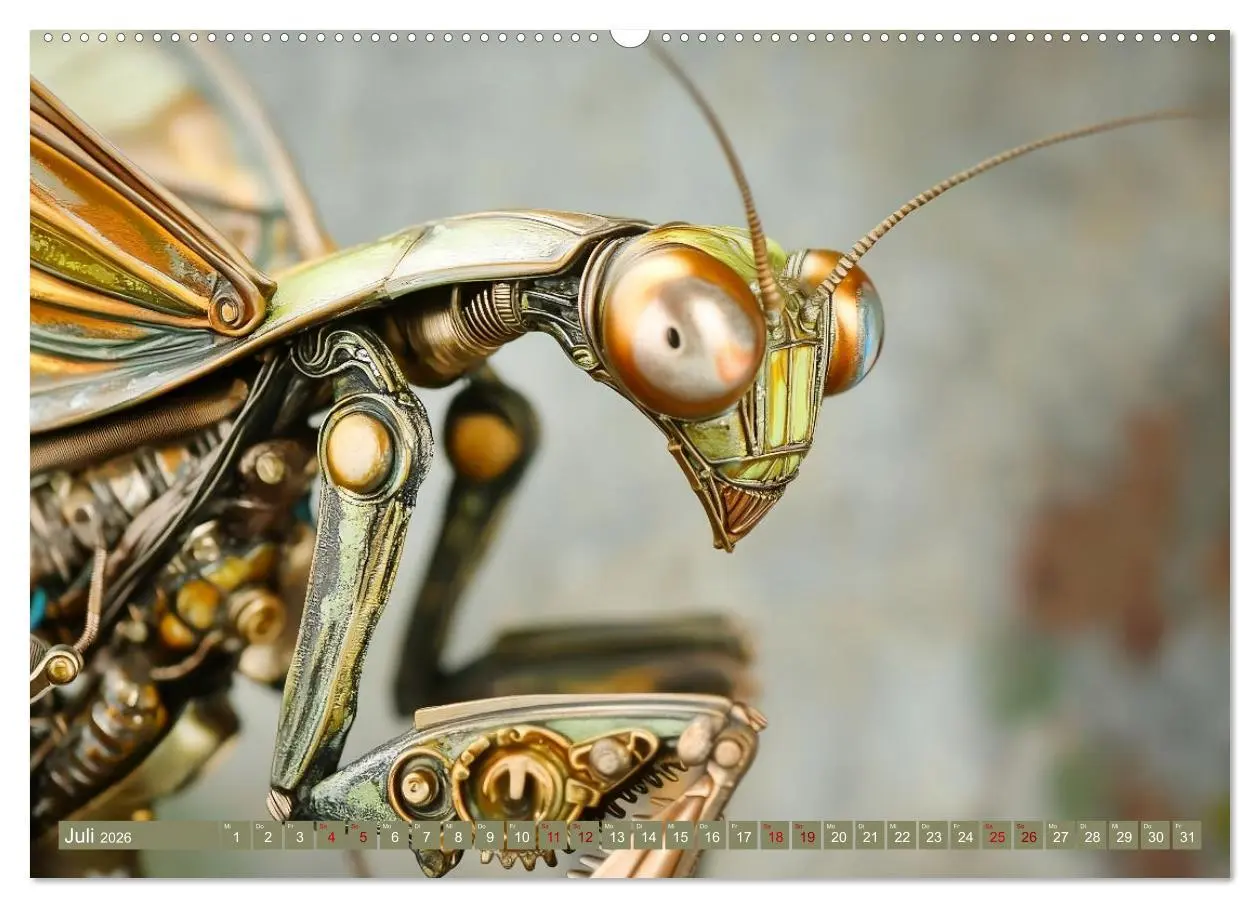 Bild: 9783457356470 | Die fantastische Welt der Steampunk-Insekten (Wandkalender 2026 DIN...
