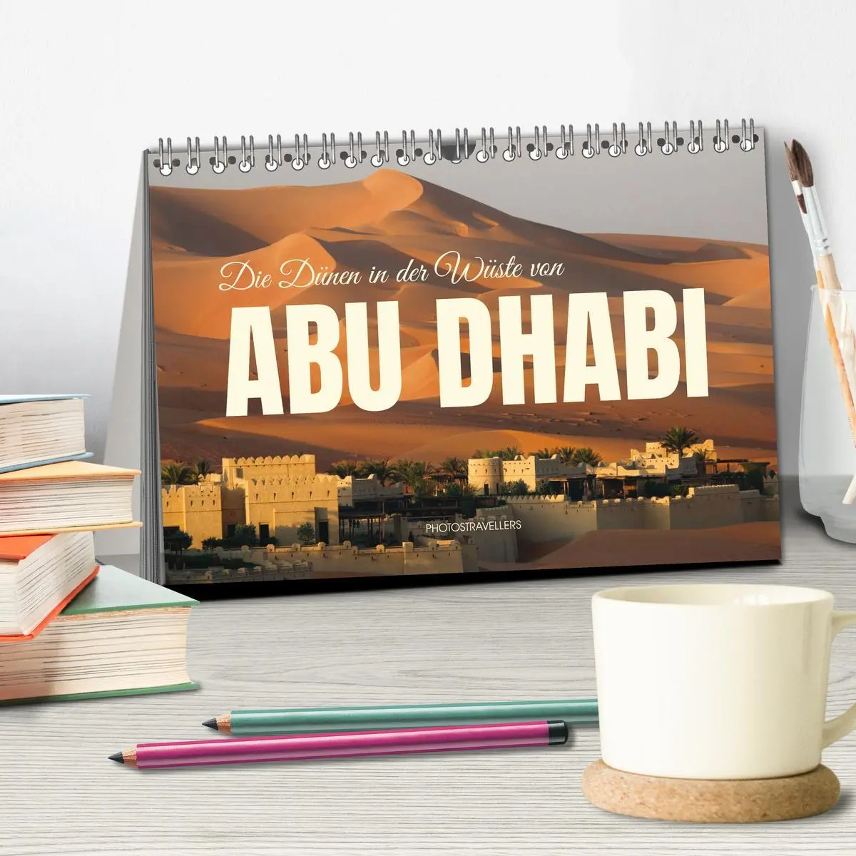 Bild: 9783457426470 | Die Dünen in der Wüste von Abu Dhabi (Tischkalender 2026 DIN A5...