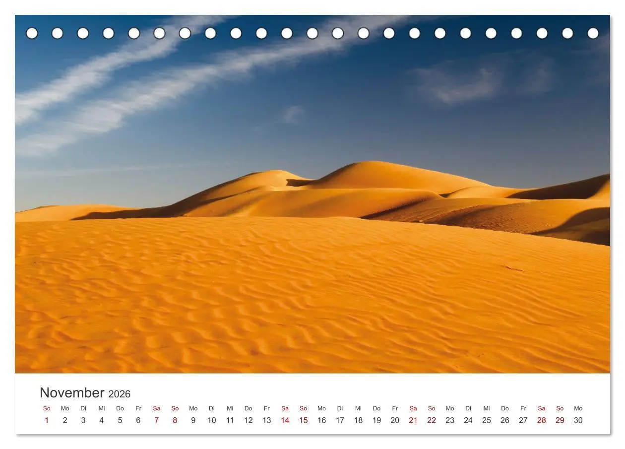 Bild: 9783457426470 | Die Dünen in der Wüste von Abu Dhabi (Tischkalender 2026 DIN A5...