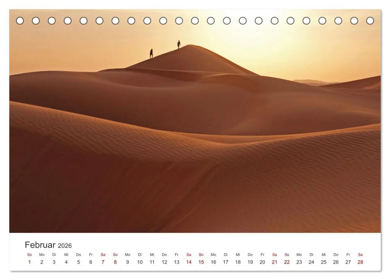 Bild: 9783457426470 | Die Dünen in der Wüste von Abu Dhabi (Tischkalender 2026 DIN A5...