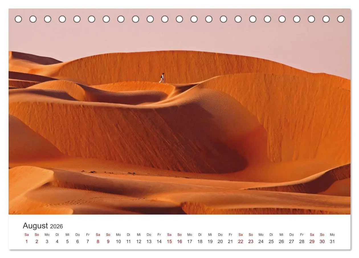 Bild: 9783457426470 | Die Dünen in der Wüste von Abu Dhabi (Tischkalender 2026 DIN A5...