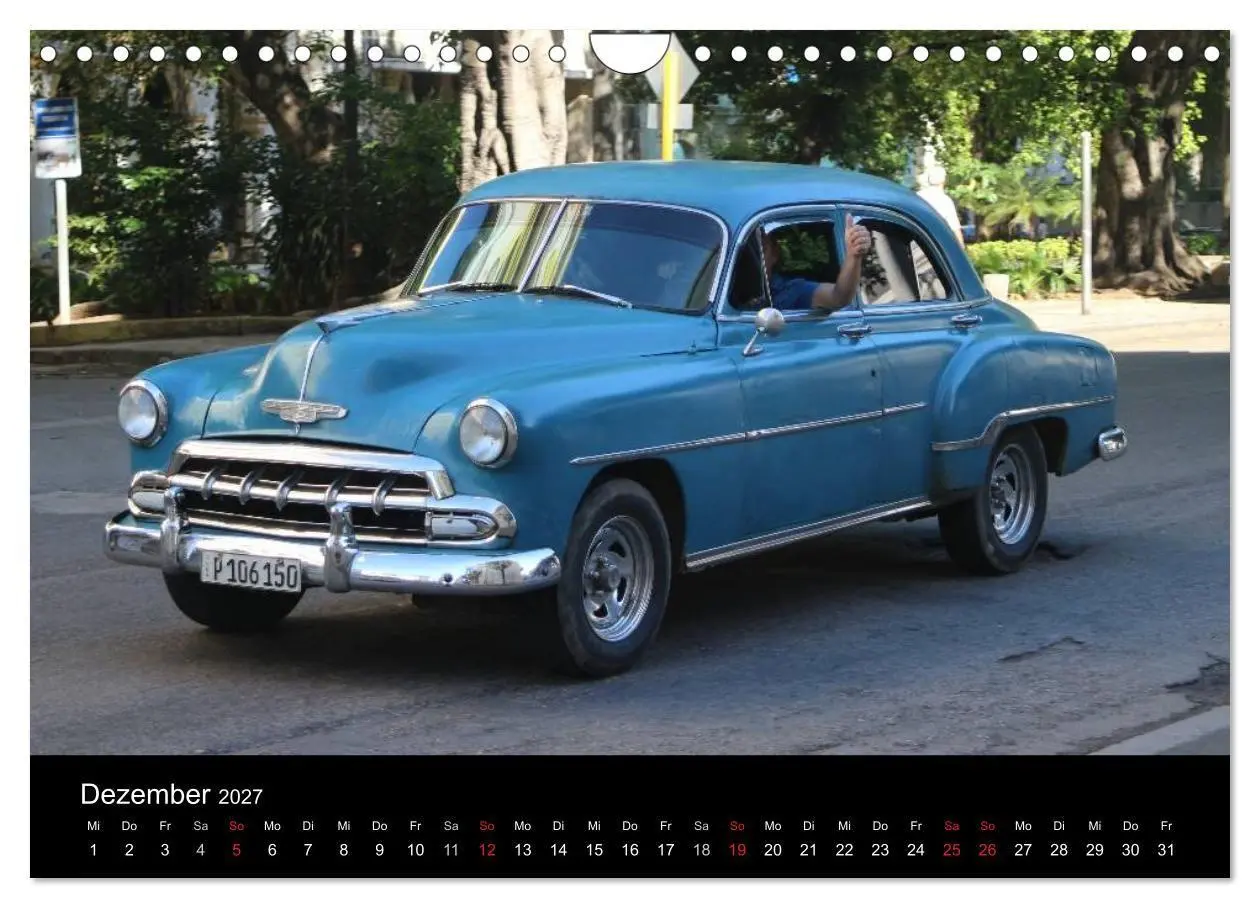 Bild: 9783594046470 | Oldtimerträume auf KUBA (Wandkalender 2027 DIN A4 quer), CALVENDO...