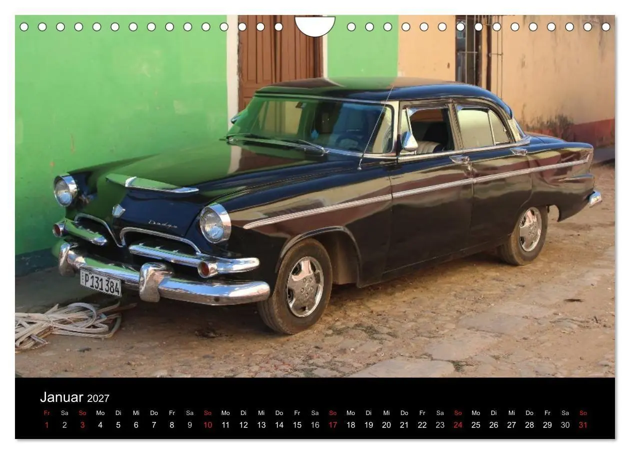Bild: 9783594046470 | Oldtimerträume auf KUBA (Wandkalender 2027 DIN A4 quer), CALVENDO...