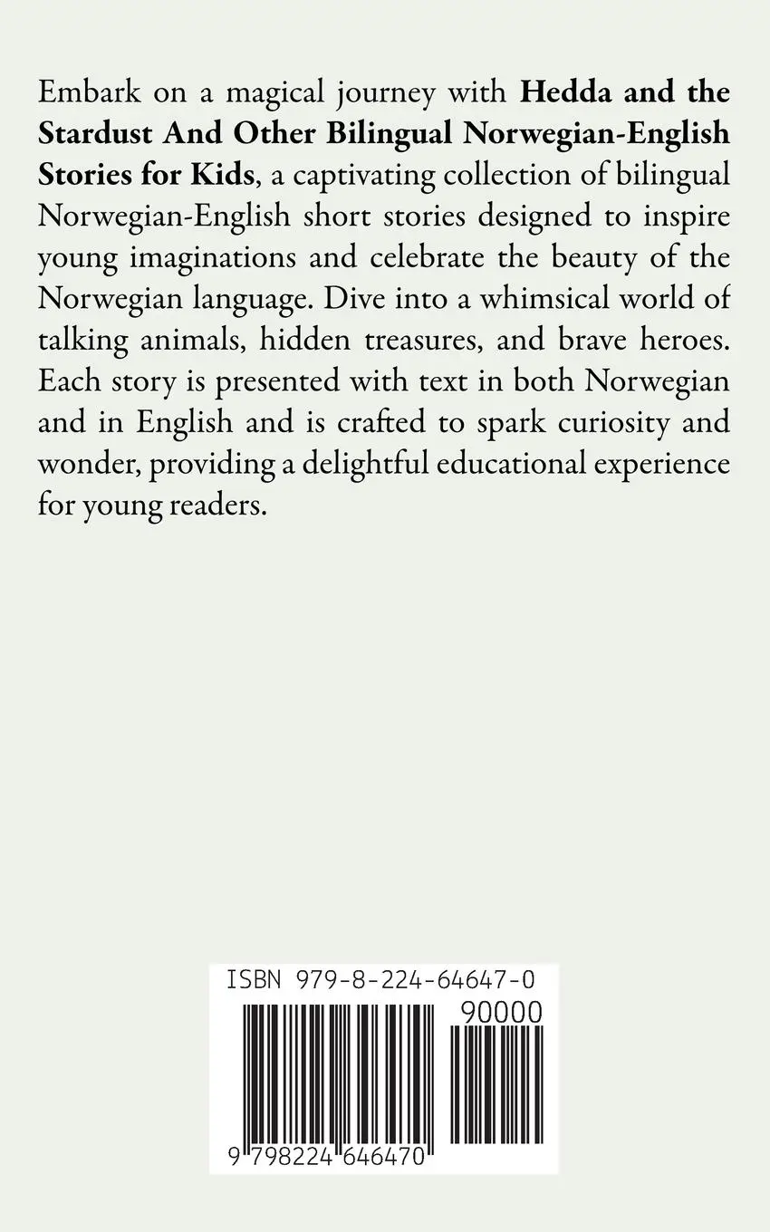 Rückseite: 9798224646470 | Hedda and the Stardust And Other Bilingual Norwegian-English...