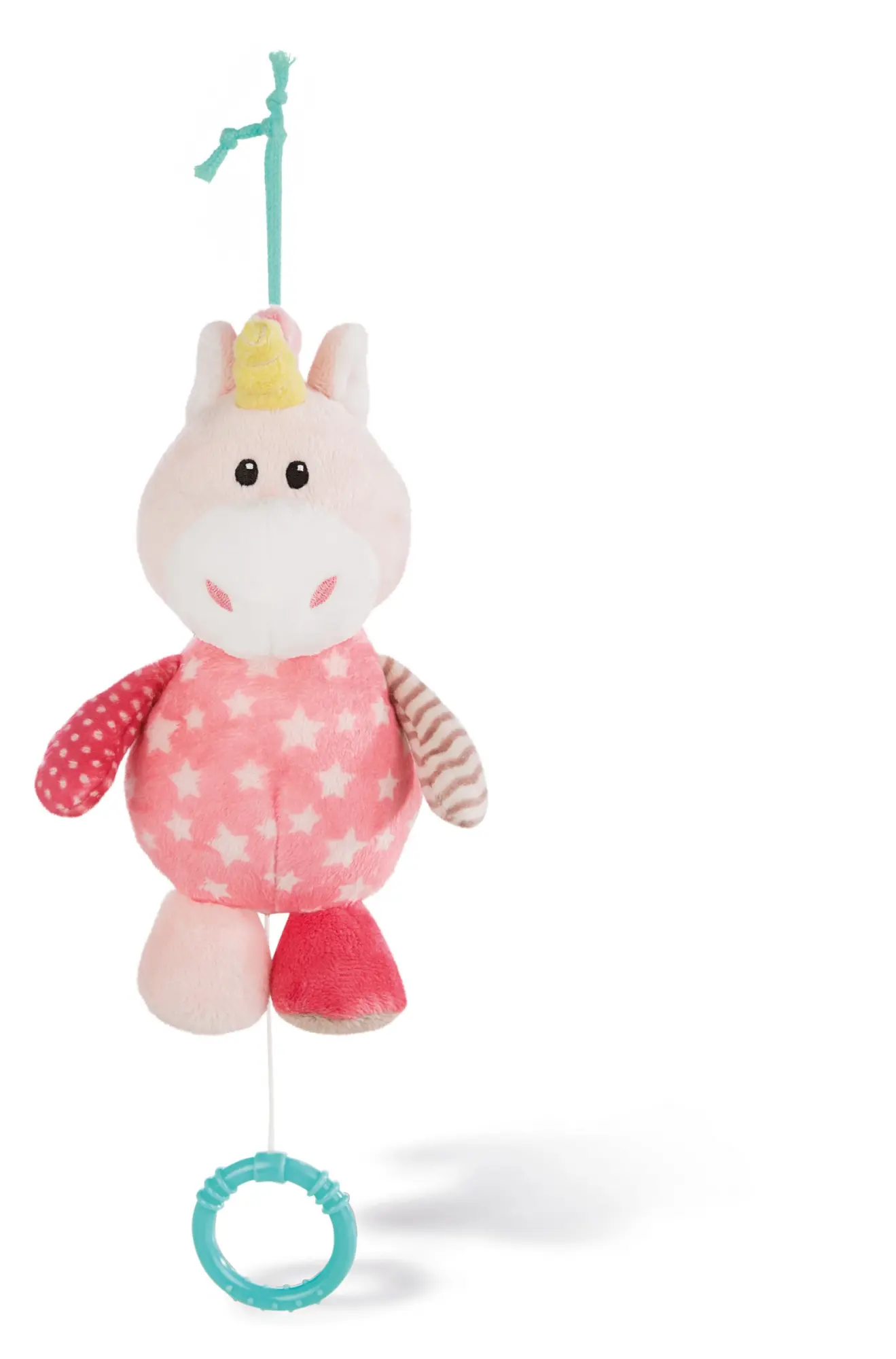 Cover: 4012390436570 | Nici 43657 Spieluhr Einhorn Stupsi 18cm an Header Karte | 43657 | 2019